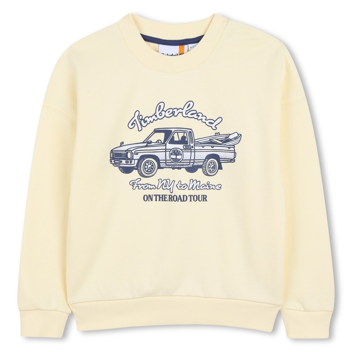 Sweat en molleton jaune pale, TIMBERLAND