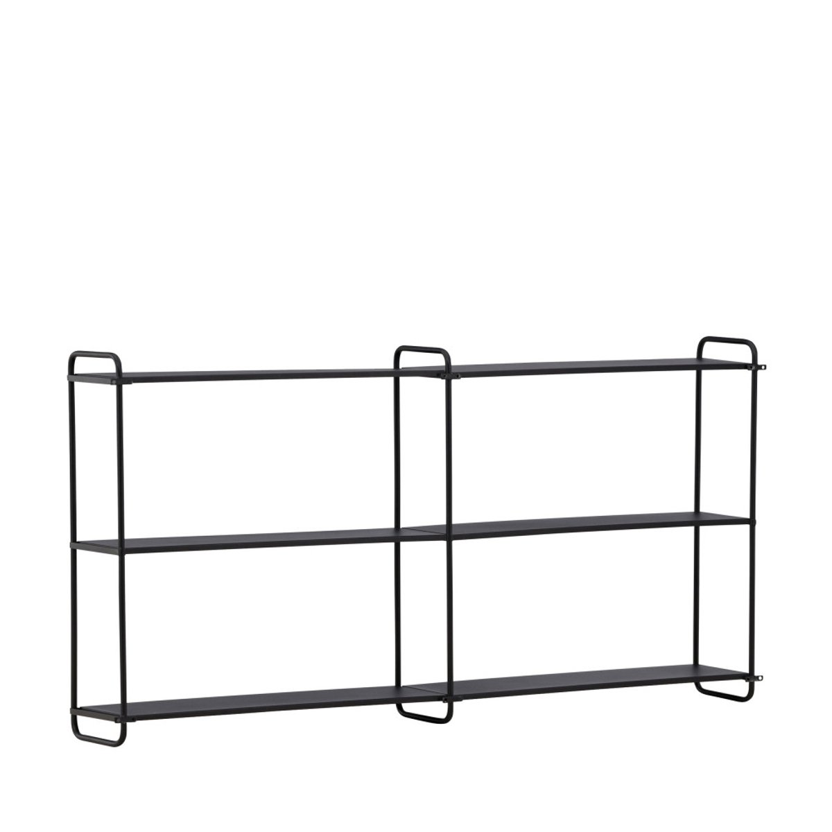 Étagère murale en métal L122cm- LYON noir, VENTURE HOME