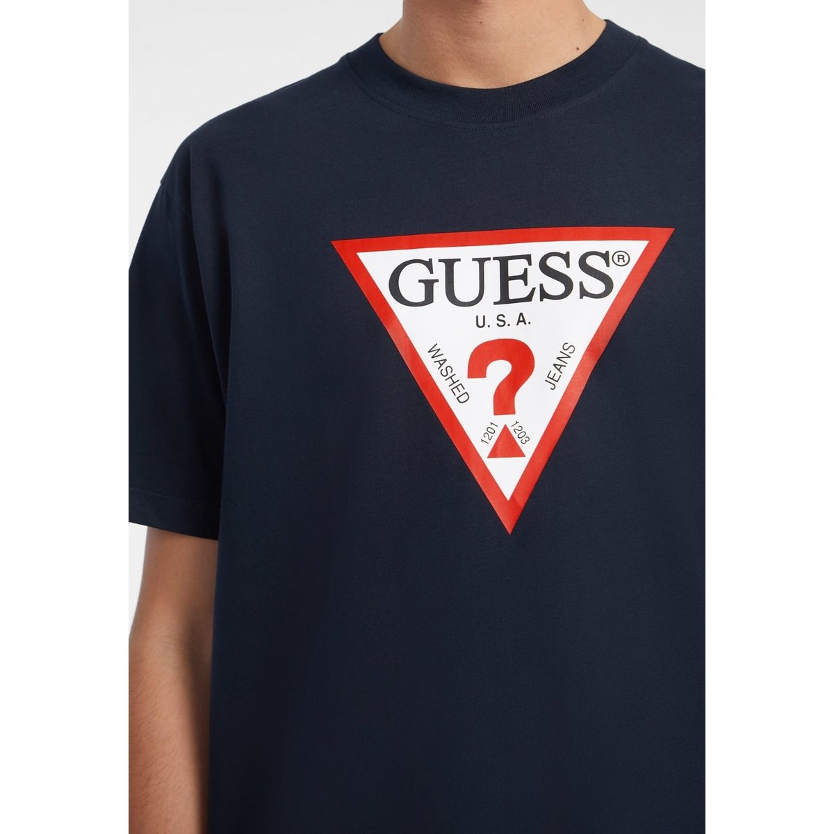 T-Shirt Iconic bleu foncé, GUESS