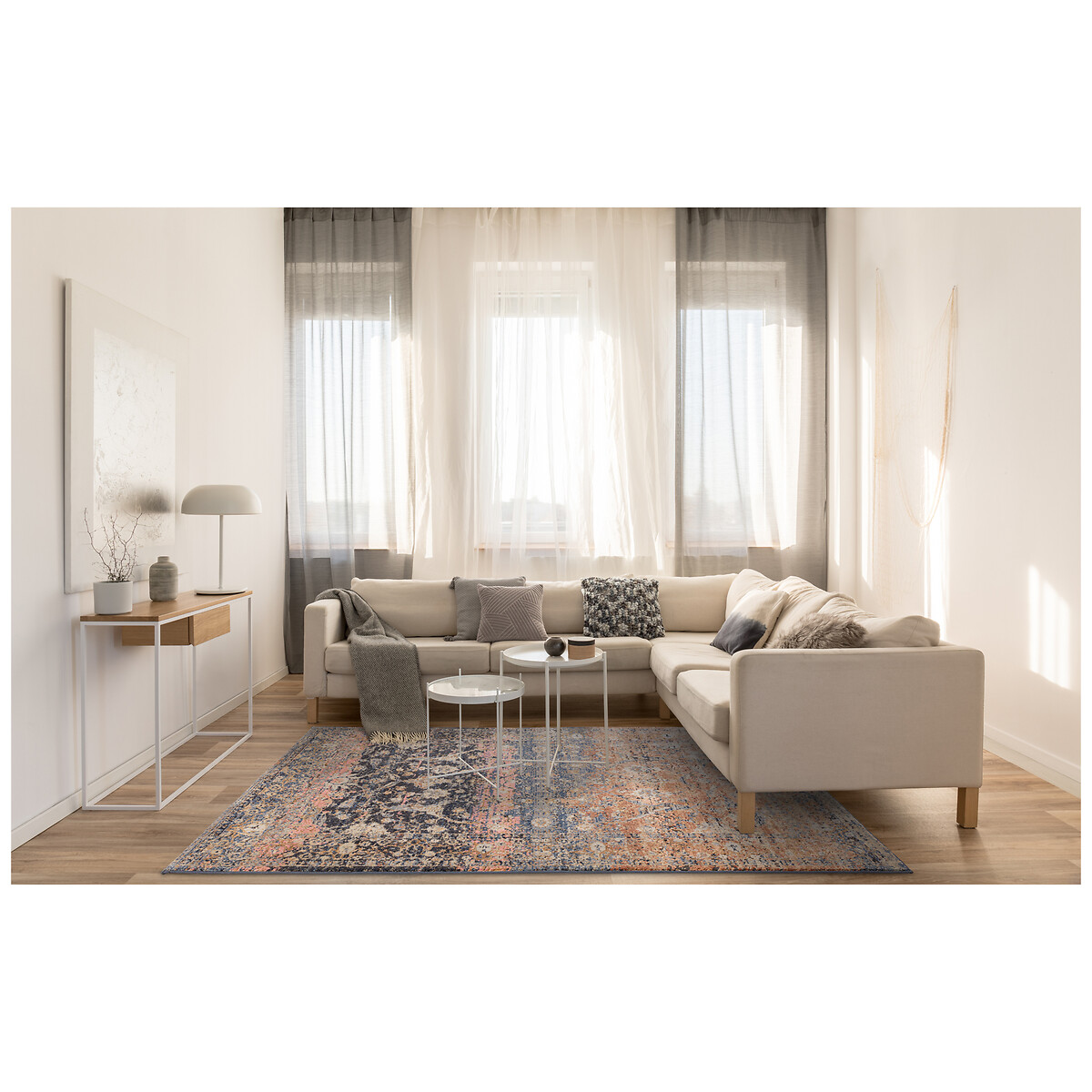 Vintage Ombre Persian Style Rug blue, ÉDITÉ