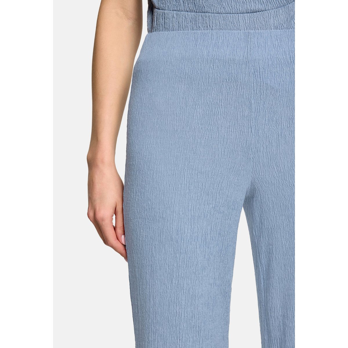 Pantalon casual à jambes larges stonewash, CARTOON