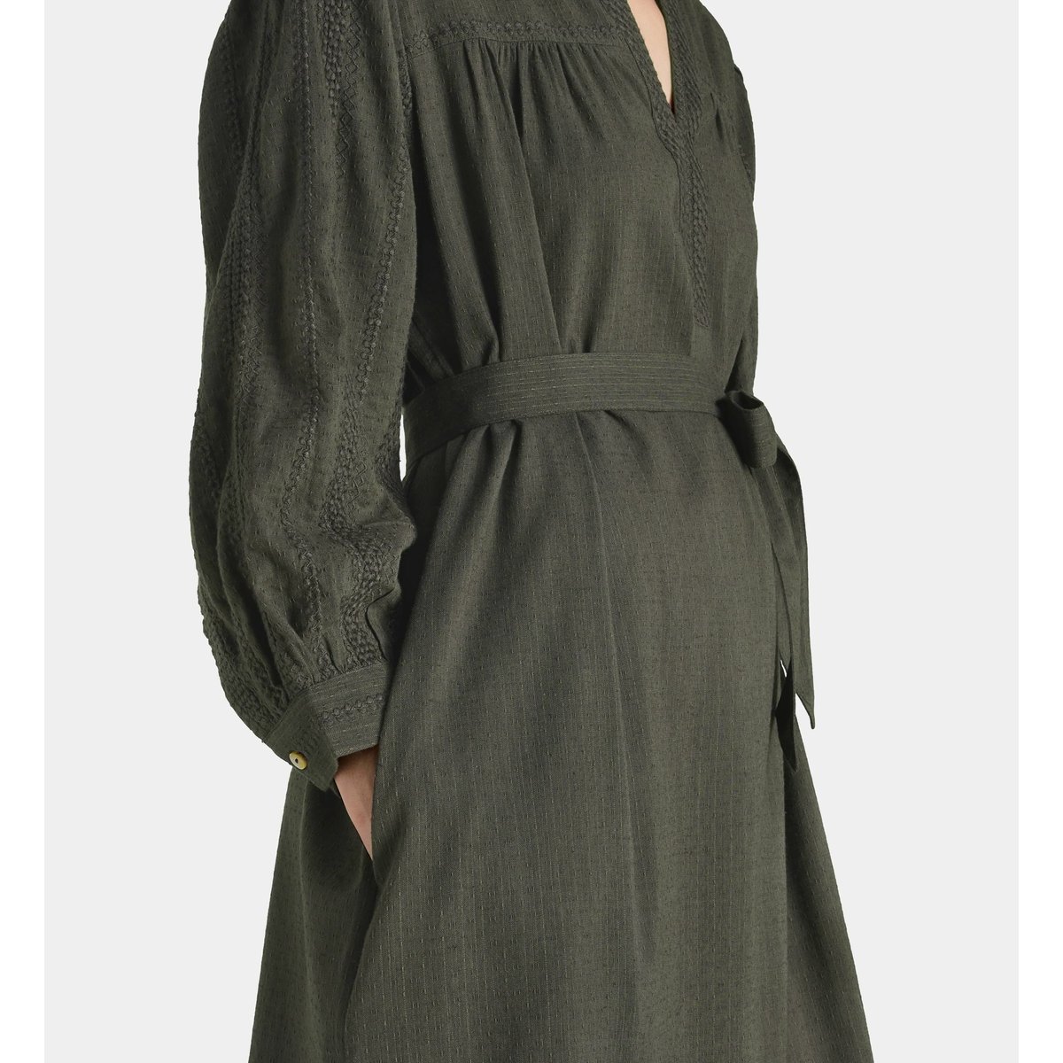 Robe drew droite mi longue noir clair, GALERIES LAFAYETTE