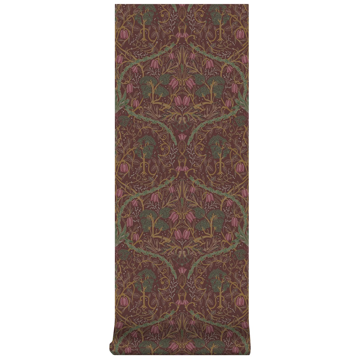 Papier peint Forêt Lauri bordeaux, SUPERFRESCO EASY