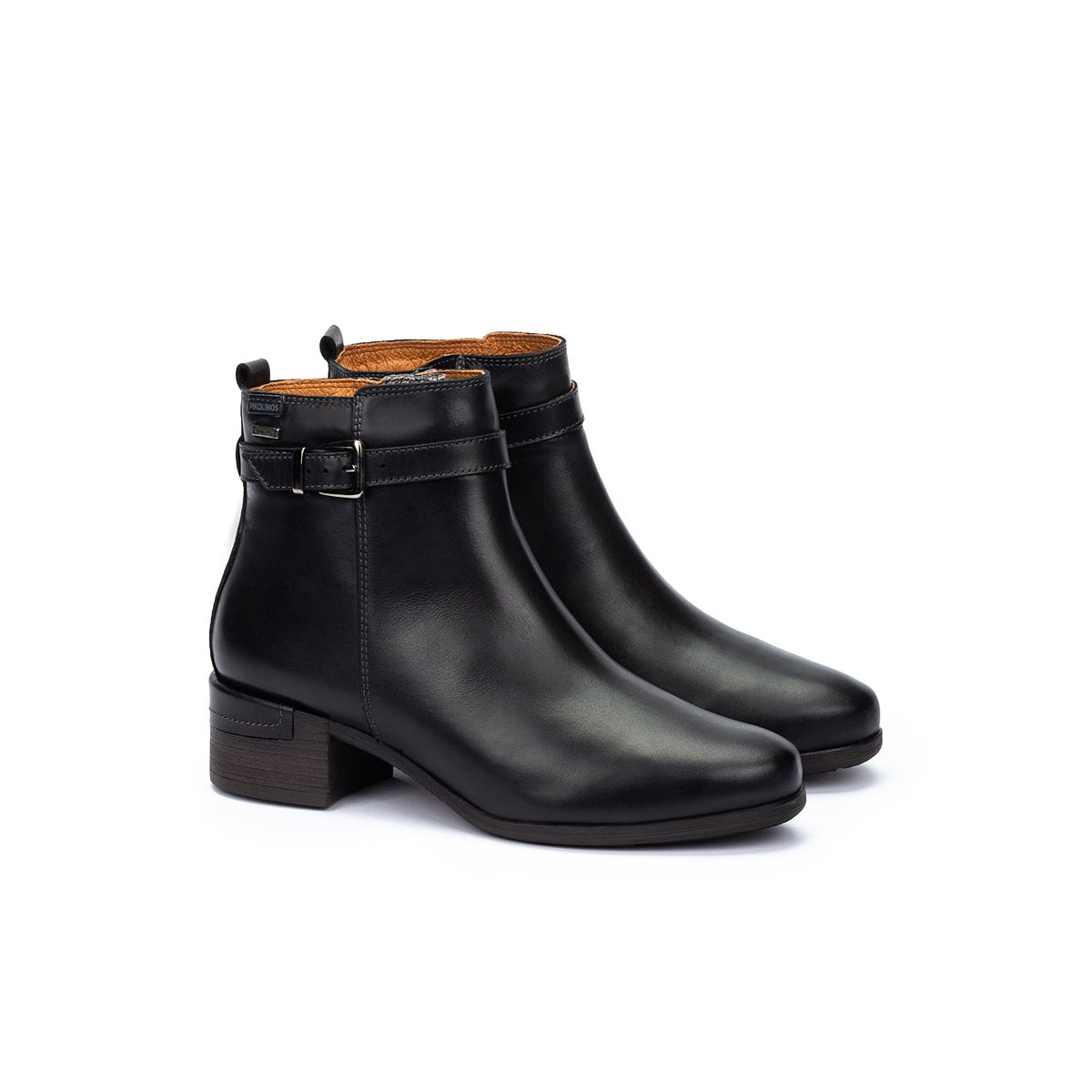 Bottines à talon cuir Malaga black, PIKOLINOS