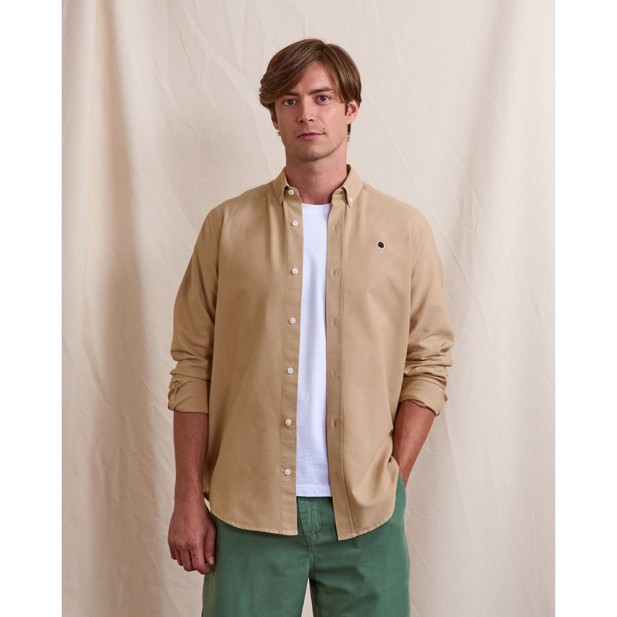 Chemise IVOY taupe, FAGUO