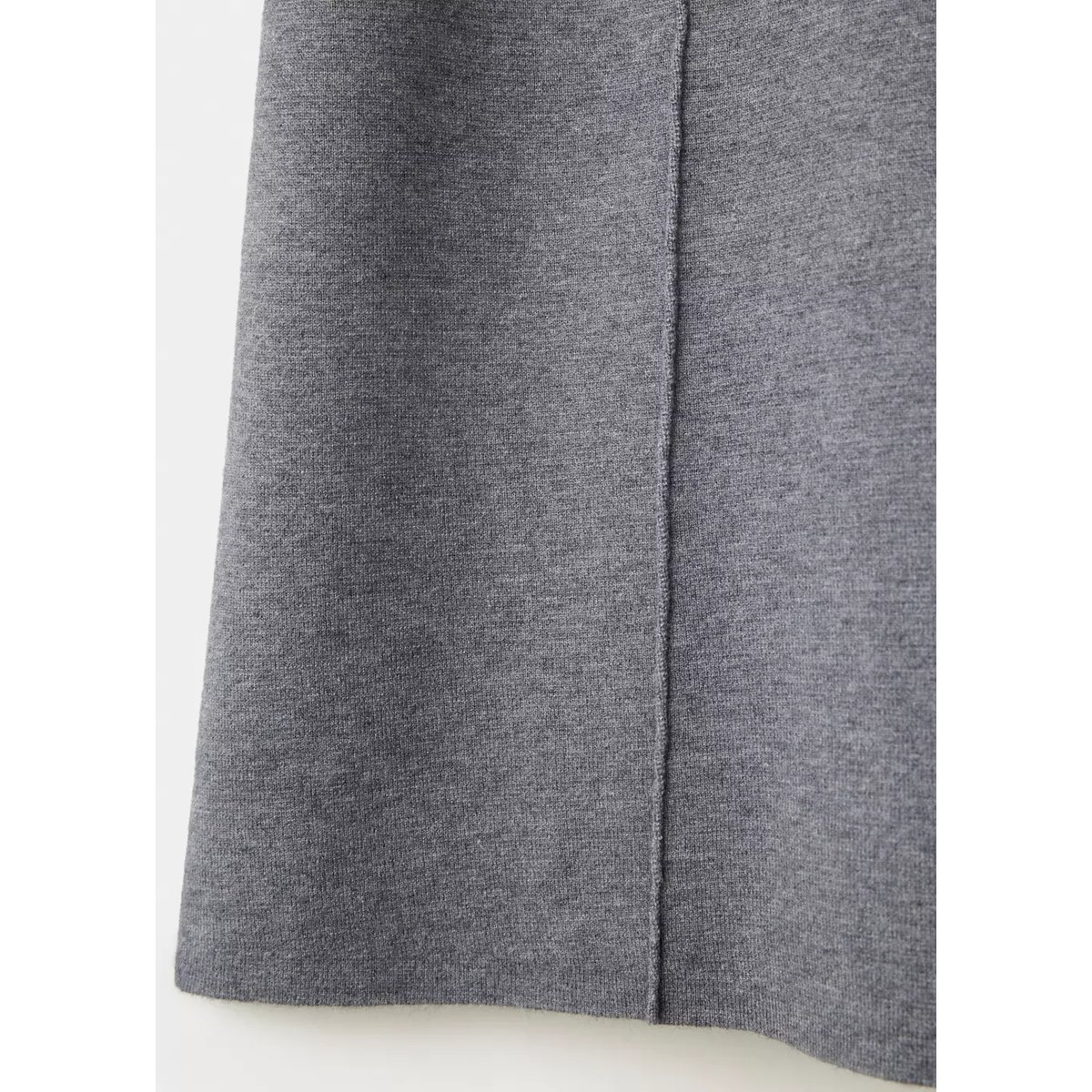 Robe midi évasée gris chiné moyen, MANGO