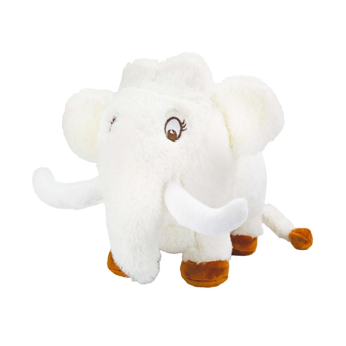 Peluche musicale Agnès la Mammouthesse blanc, orange, TROIS KILOS SEPT