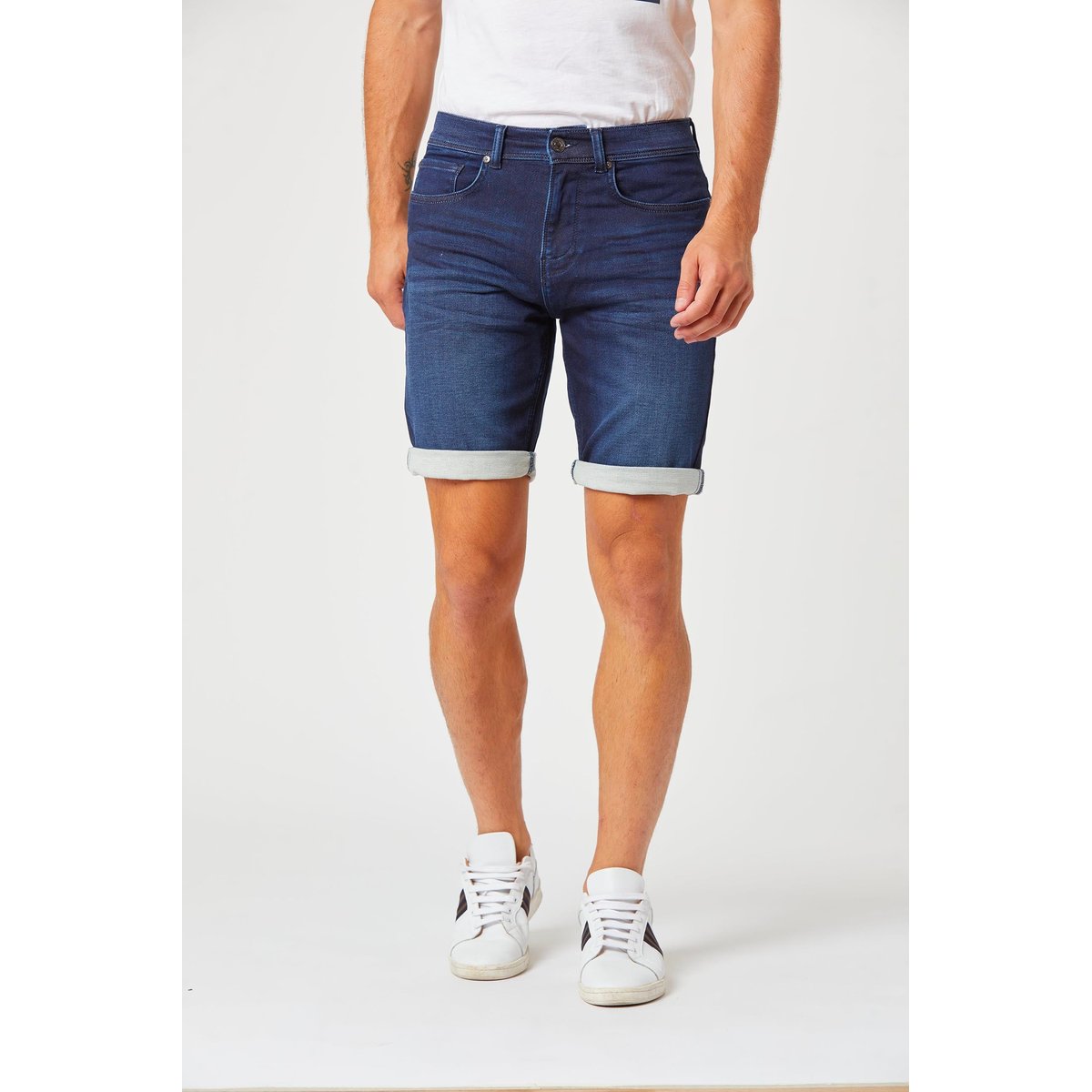 Short coton regular NANOT bleu, LEE COOPER
