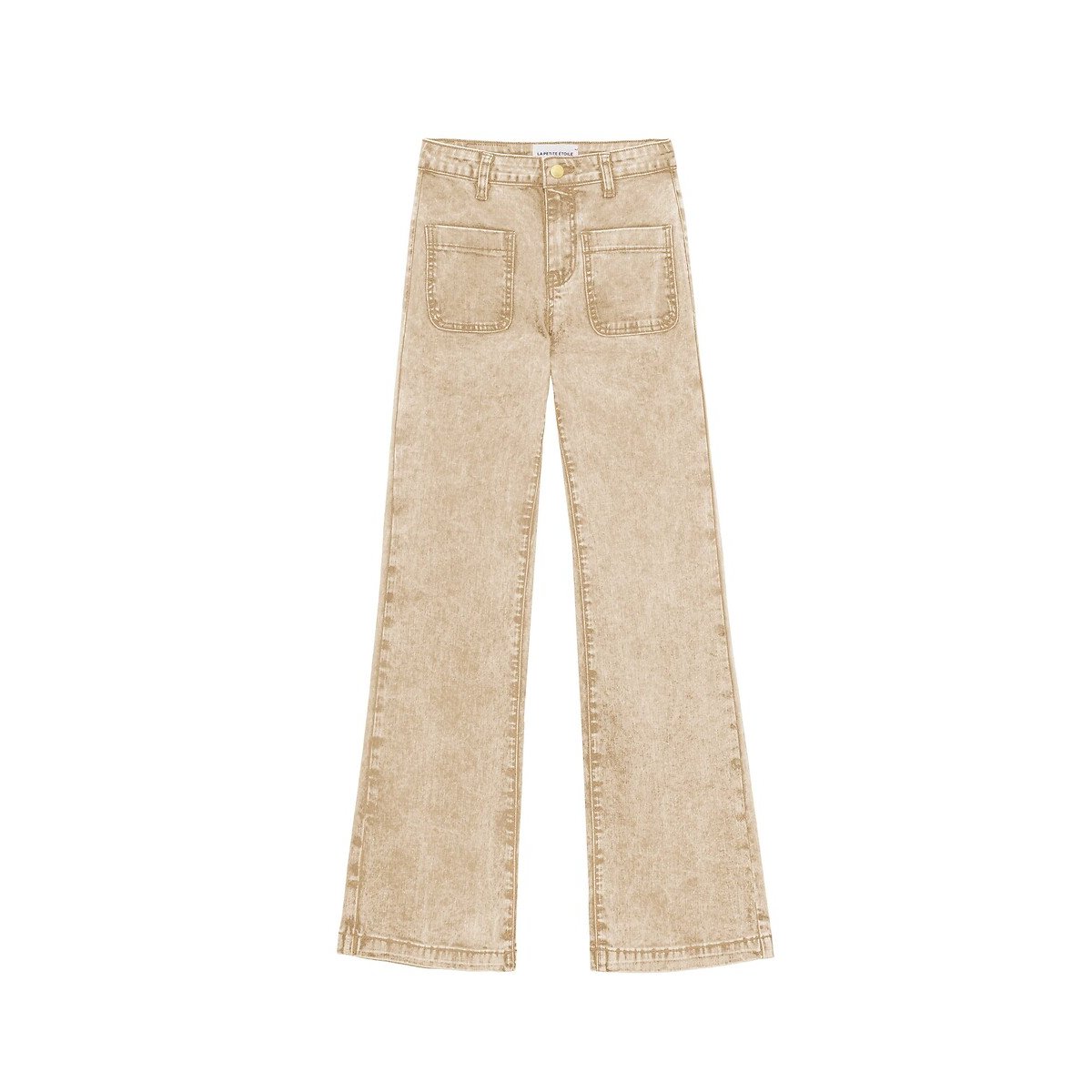 Jeans flare lavati, SONNY beige, LA PETITE ETOILE