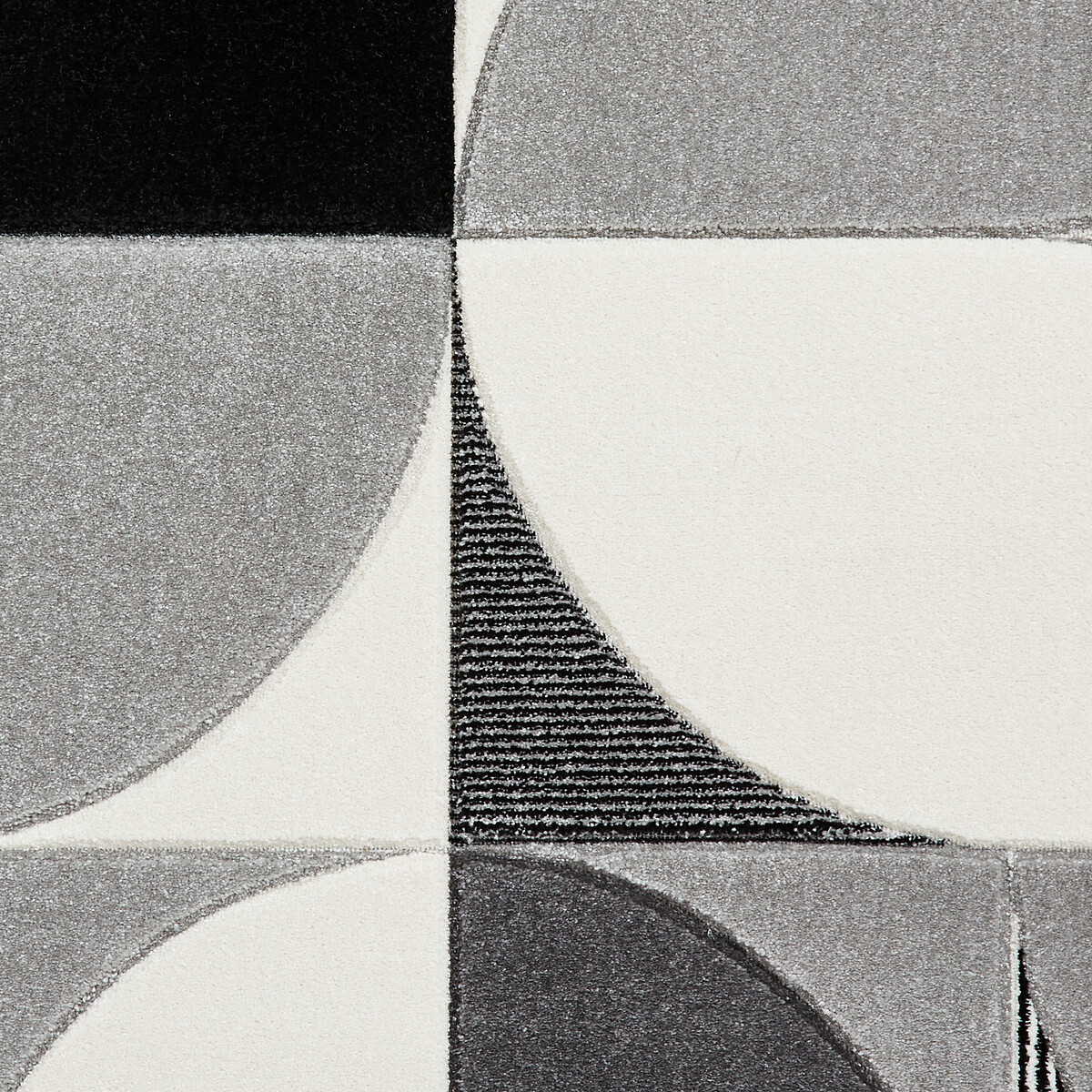 Hand Carved Abstract Shapes Rug grey/brown, SO'HOME