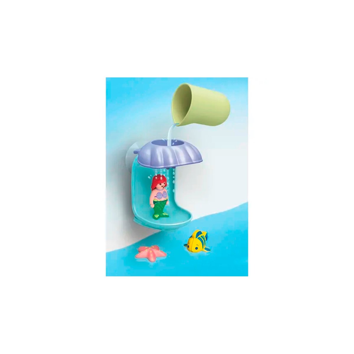 Junior et Disney Ariel avec coquillage de bain multicolore, PLAYMOBIL