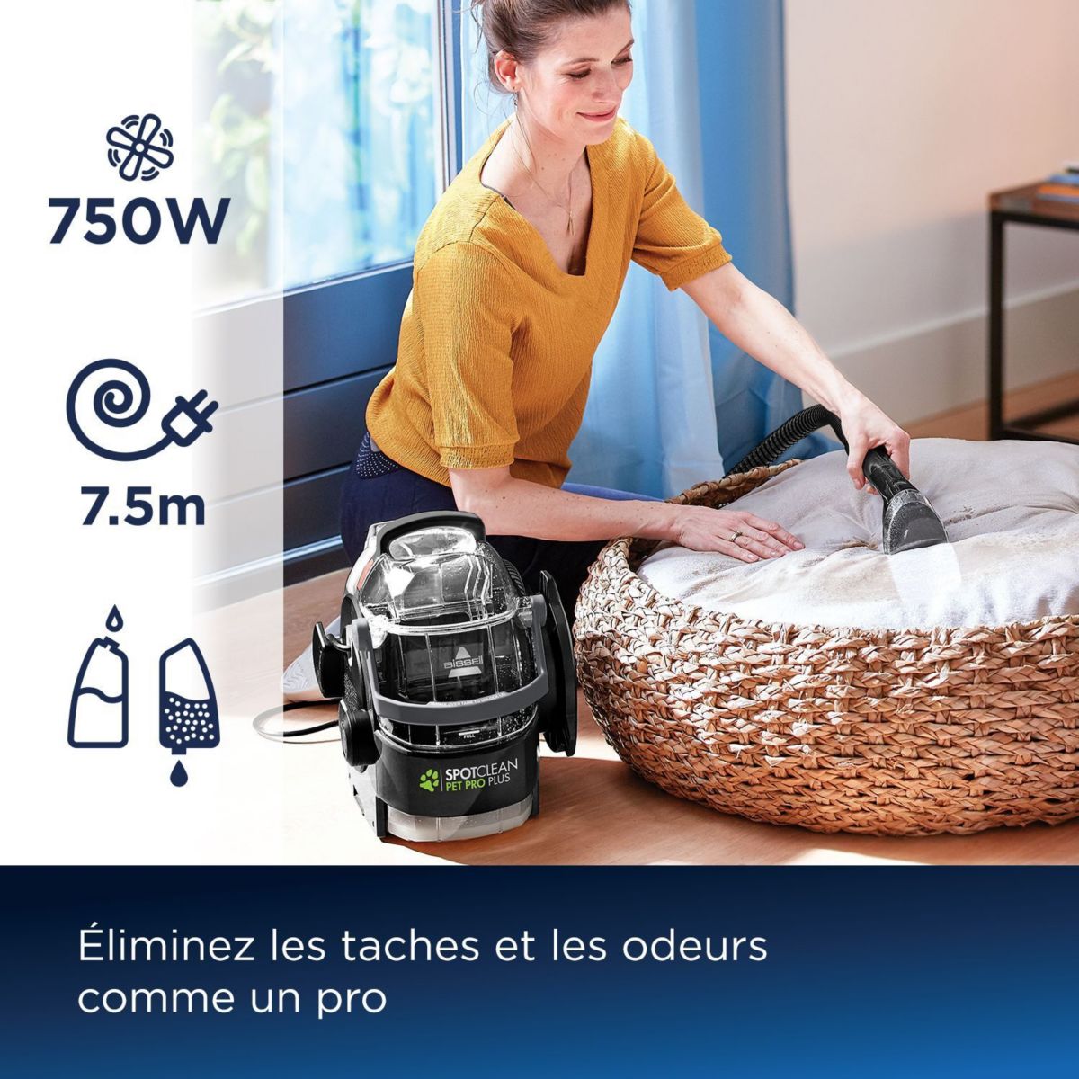 Nettoyeur détacheur SpotClean Pro Pet plus 37252 couleur unique, BISSELL
