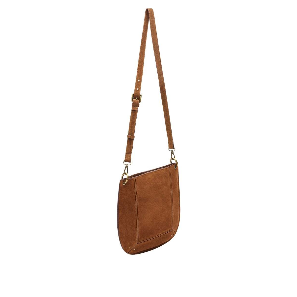 Sac Hobo En Daim beige étoiles, PEPE JEANS