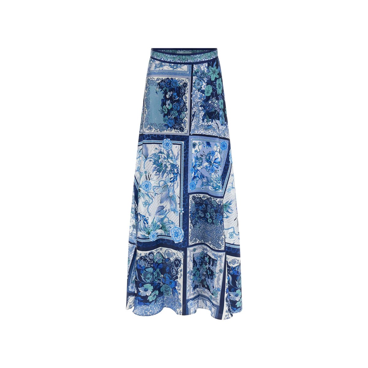 Jupe Longue Imprimé Foulard blau multi, GUESS