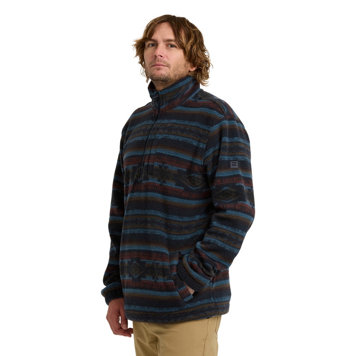 Polaire demi-zip col montant BOUNDARY bleu dark navy, BILLABONG