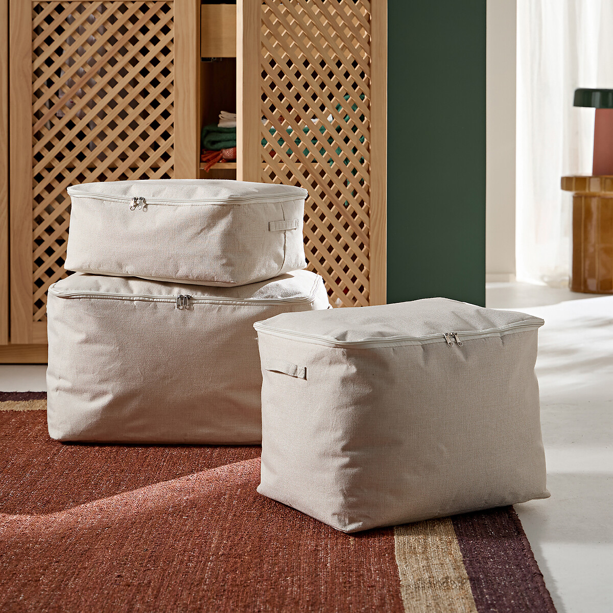 Housse de rangement taille M, Lihoa ecru, LA REDOUTE INTERIEURS