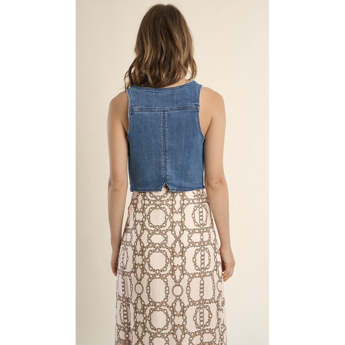 Veston en jean denim bleu, MOLLY BRACKEN