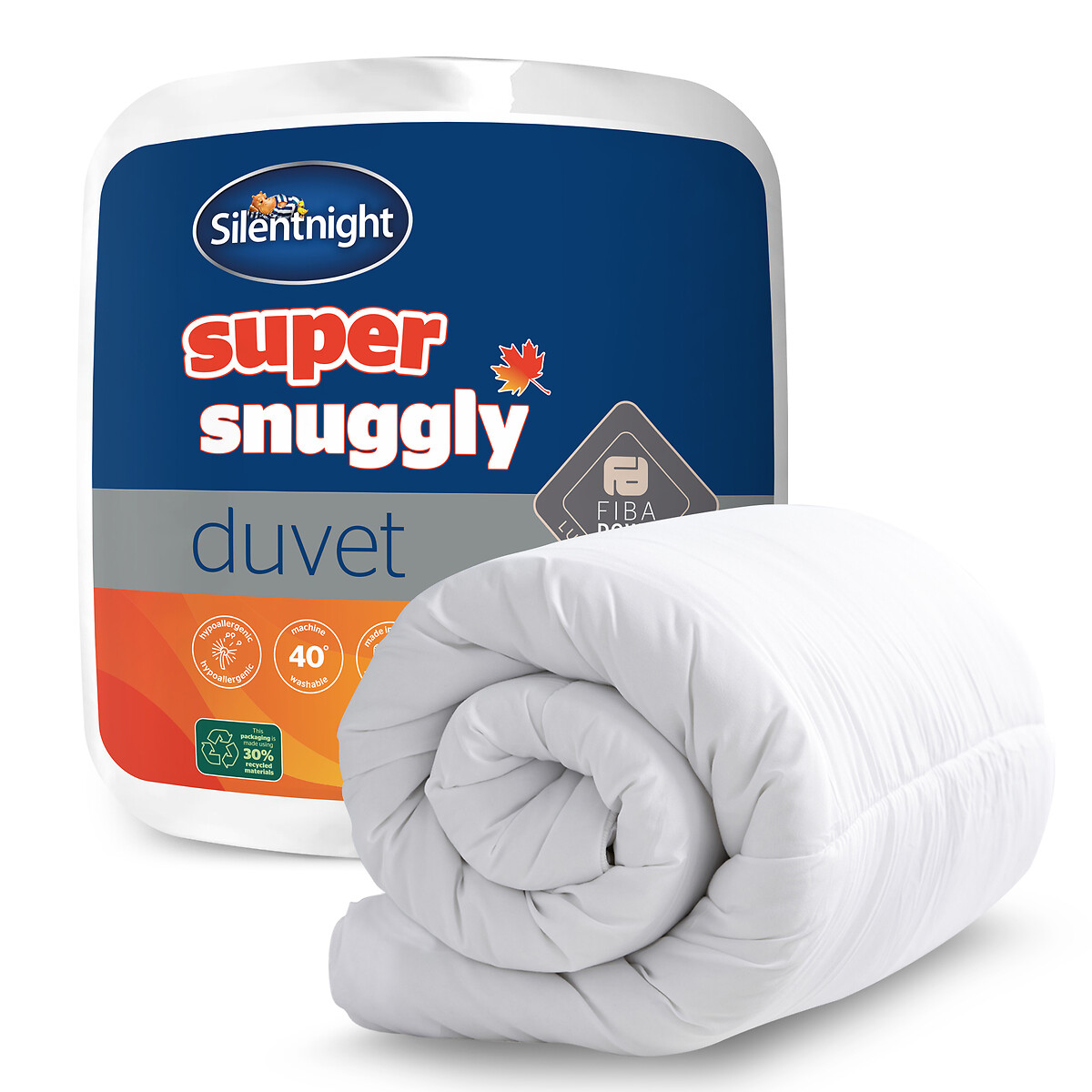 Super Snuggly 15 Tog Duvet white, SILENTNIGHT