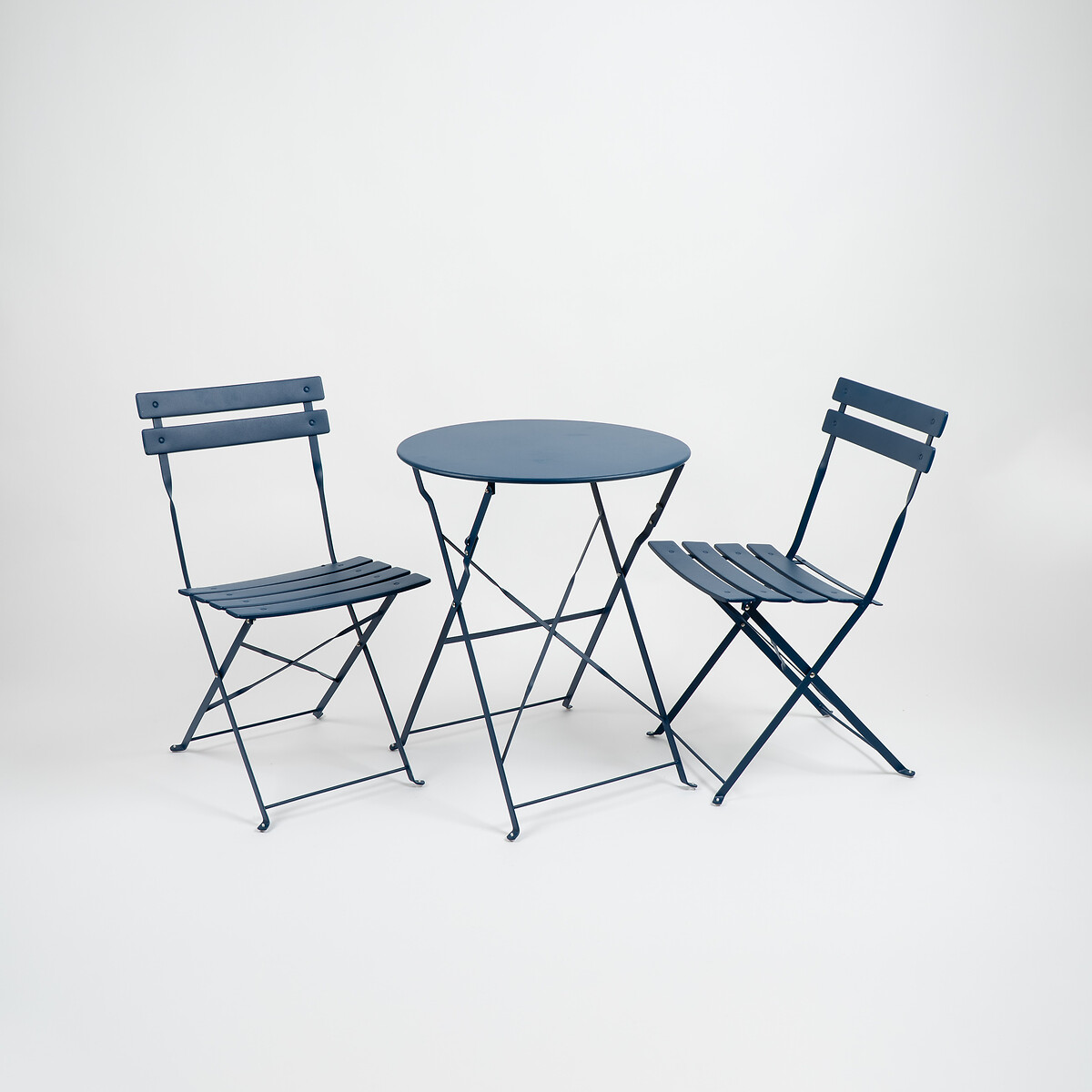 Capri Minimalist Metal Garden Bistro Set blue, SO'HOME