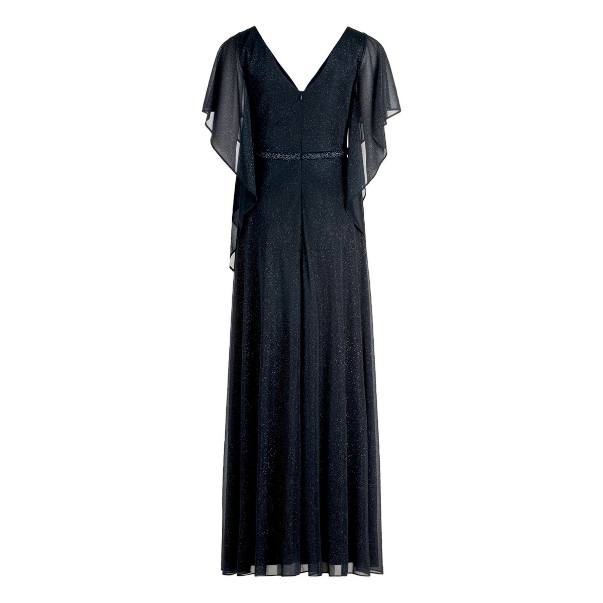 Robe de soirée au look scintillant bleu foncé/gris, VERA MONT