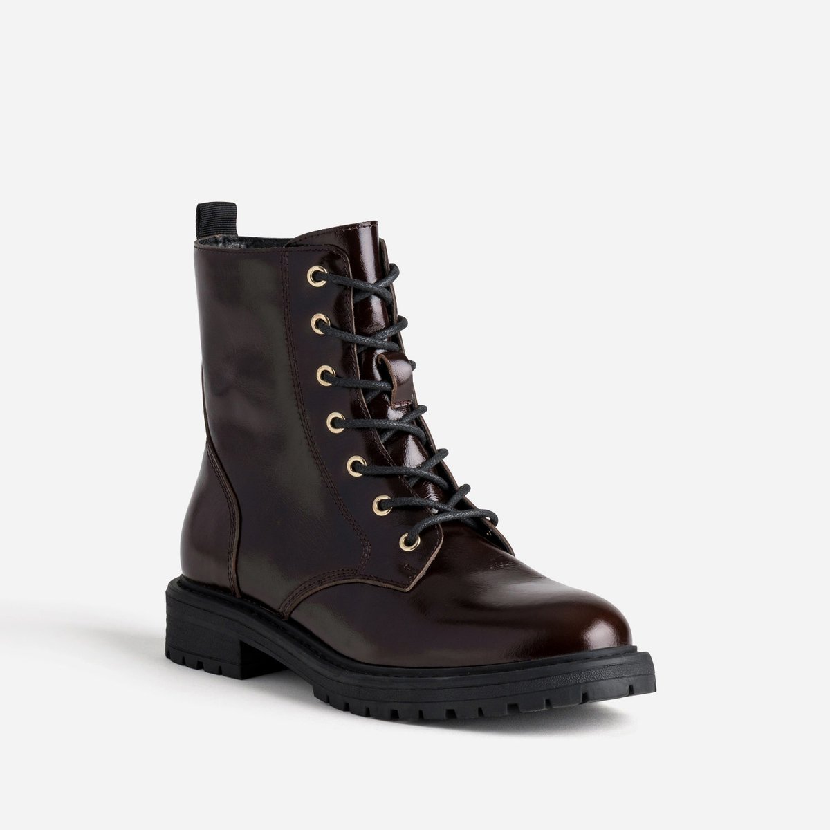 Boots en cuir LIARA bordeaux, ERAM