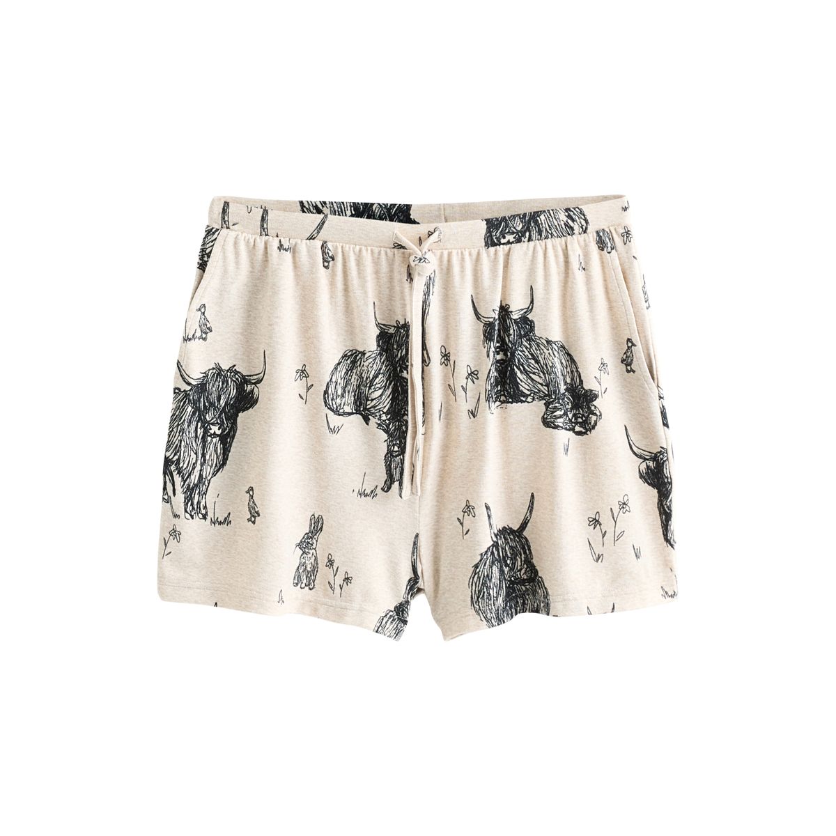 Ensemble pyjama short douillet flocons d'avoine hamish la vache des highlands, NEXT