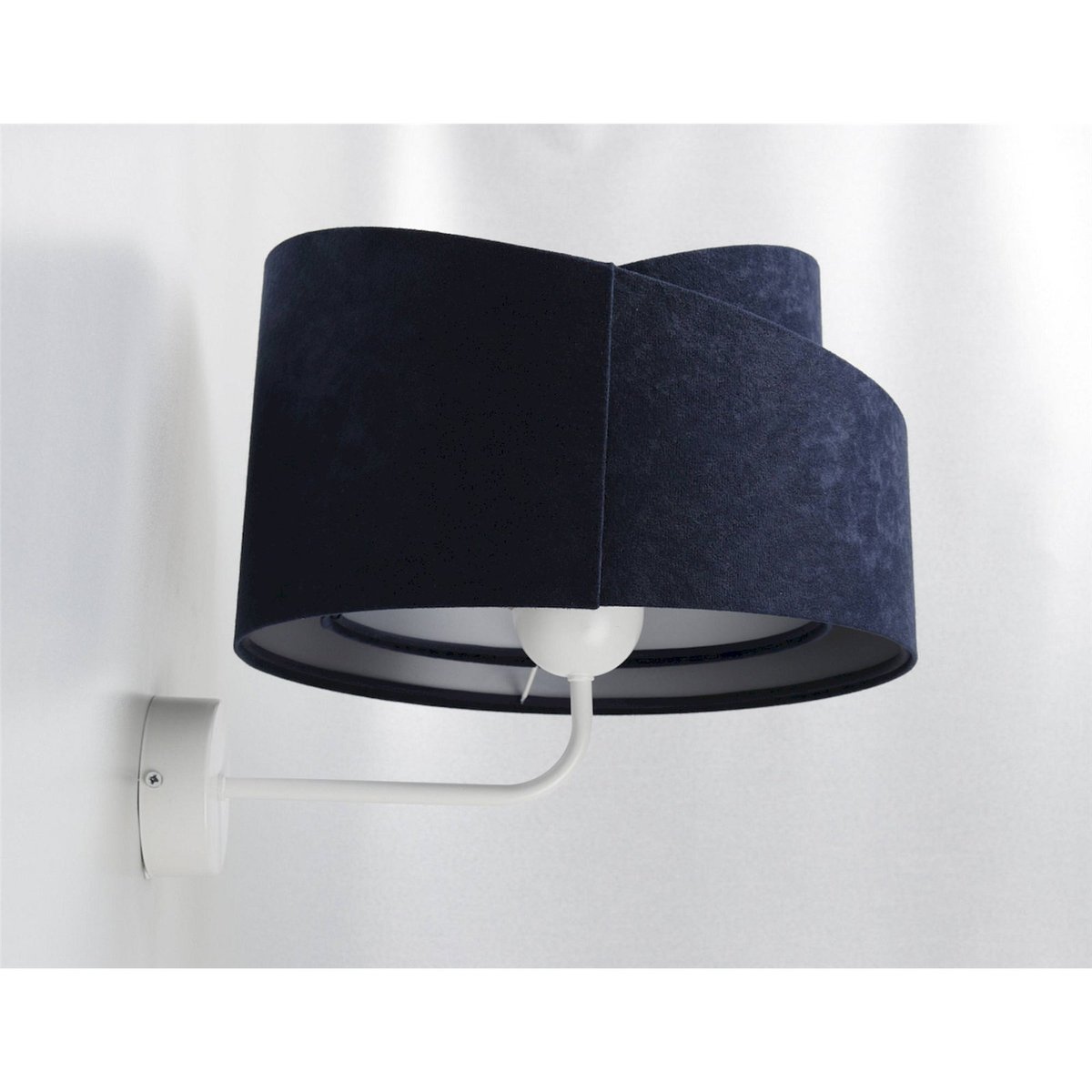 Applique murale ronde en velours GALAXY gris velours avec intérieur argenté, BPS KONCEPT
