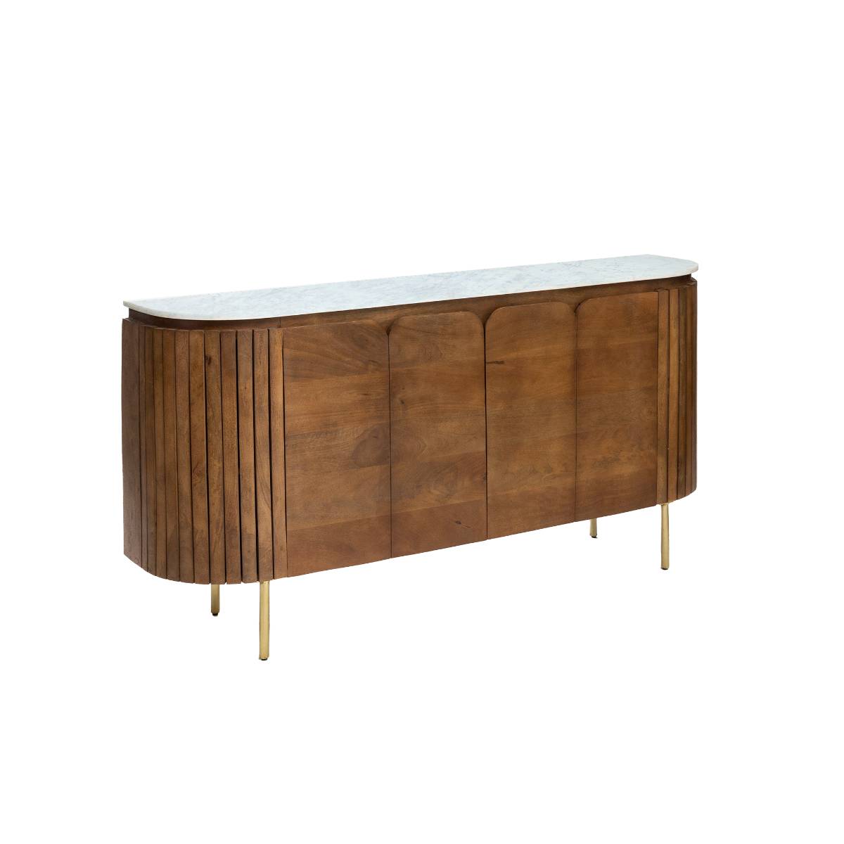 Buffet en bois de manguier SIENNE bois foncé, MADE IN MEUBLES
