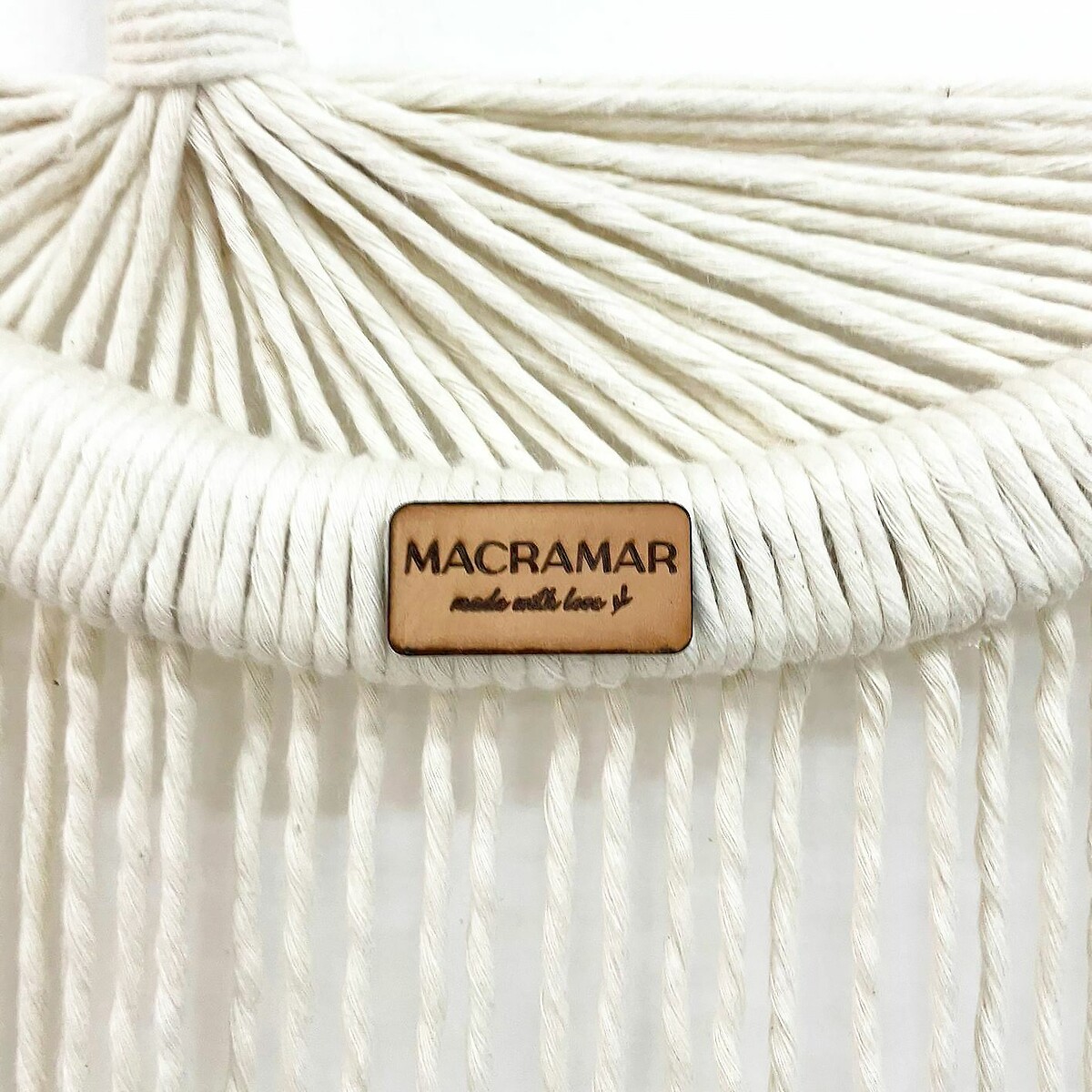 Decoração de parede em macramé Árvore da Vida, MACRAMAR cru, MACRAMAR