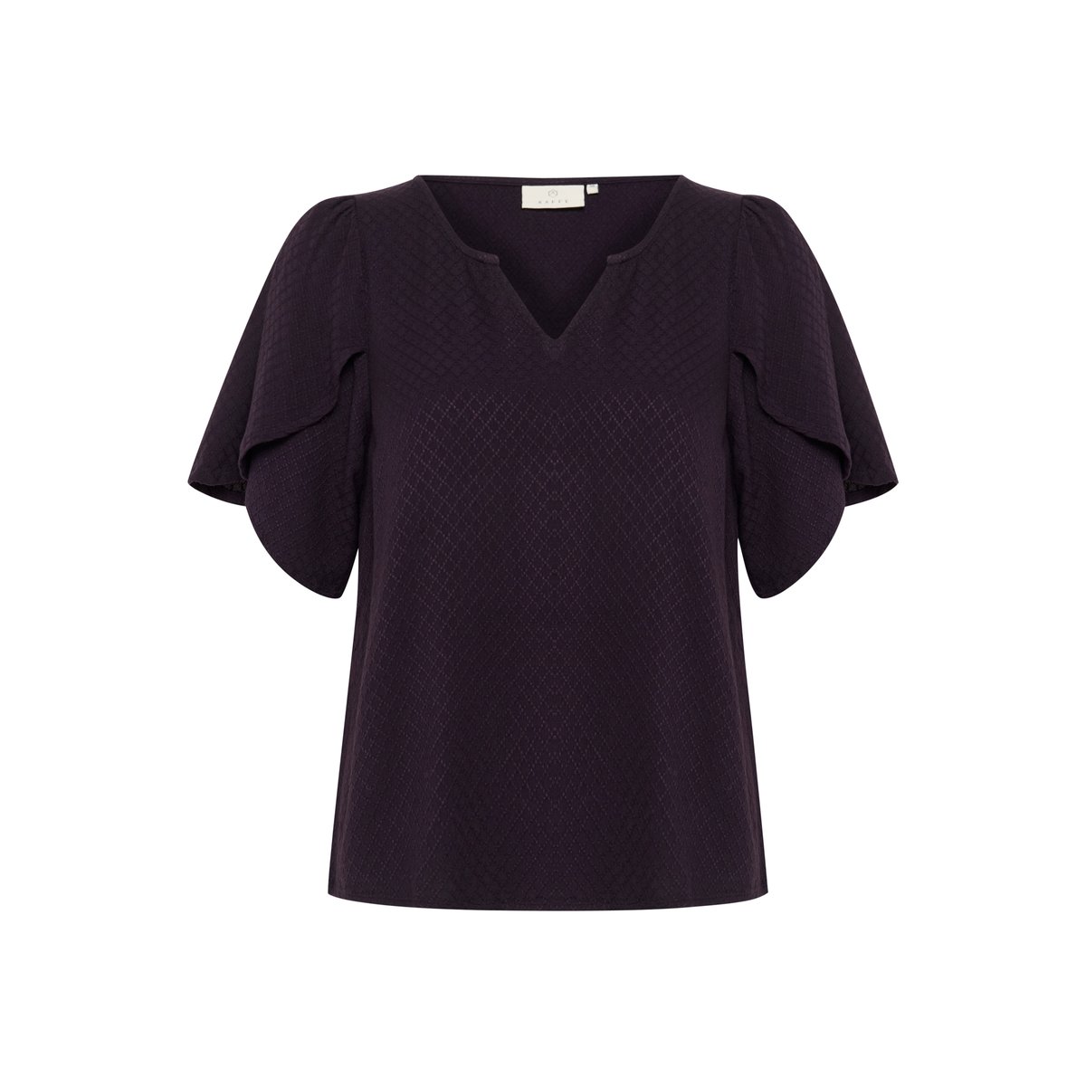 Short sleeved blouse violet dawn purple, KAFFE
