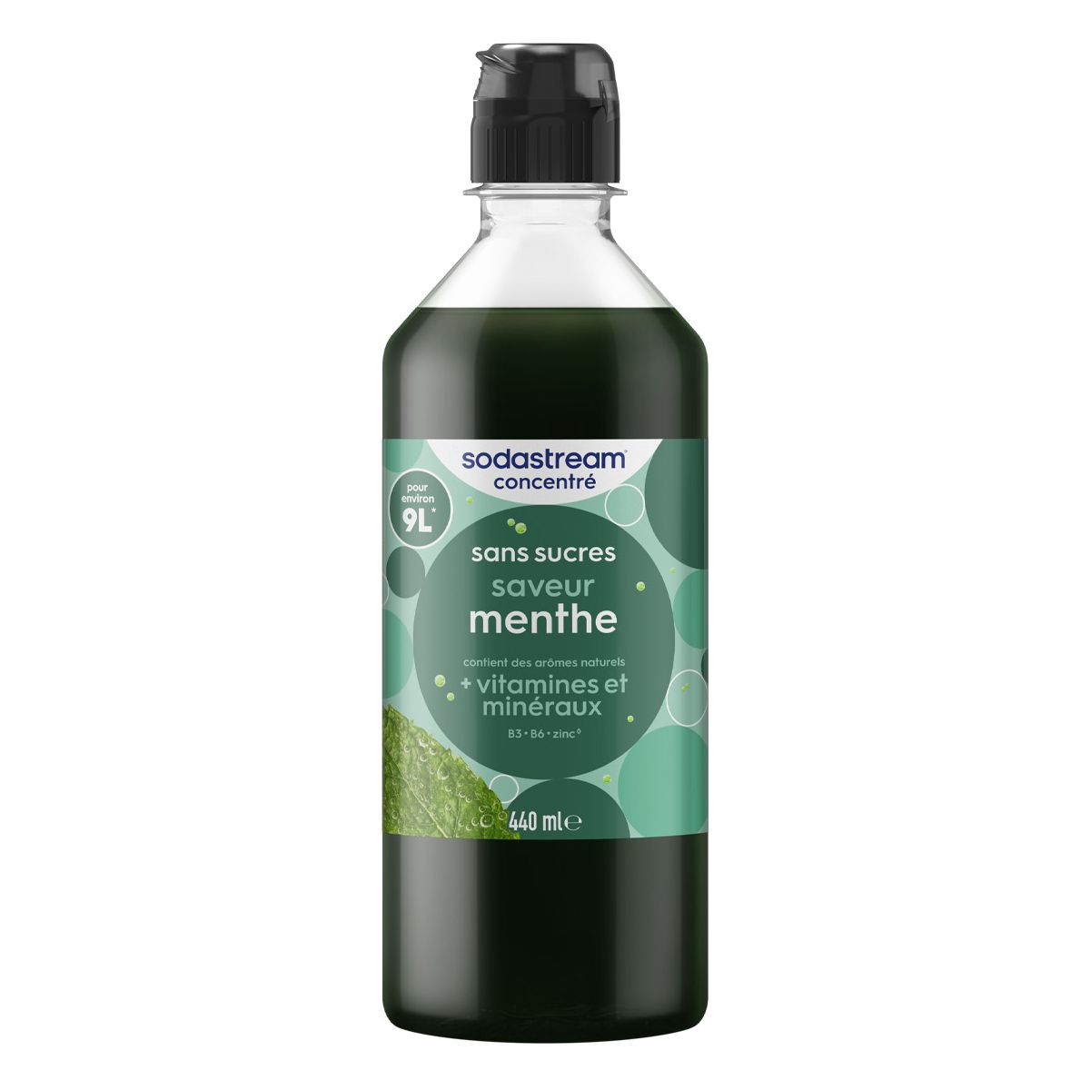Concentré MENTHE SANS SUCRES 440ml couleur unique, SODASTREAM
