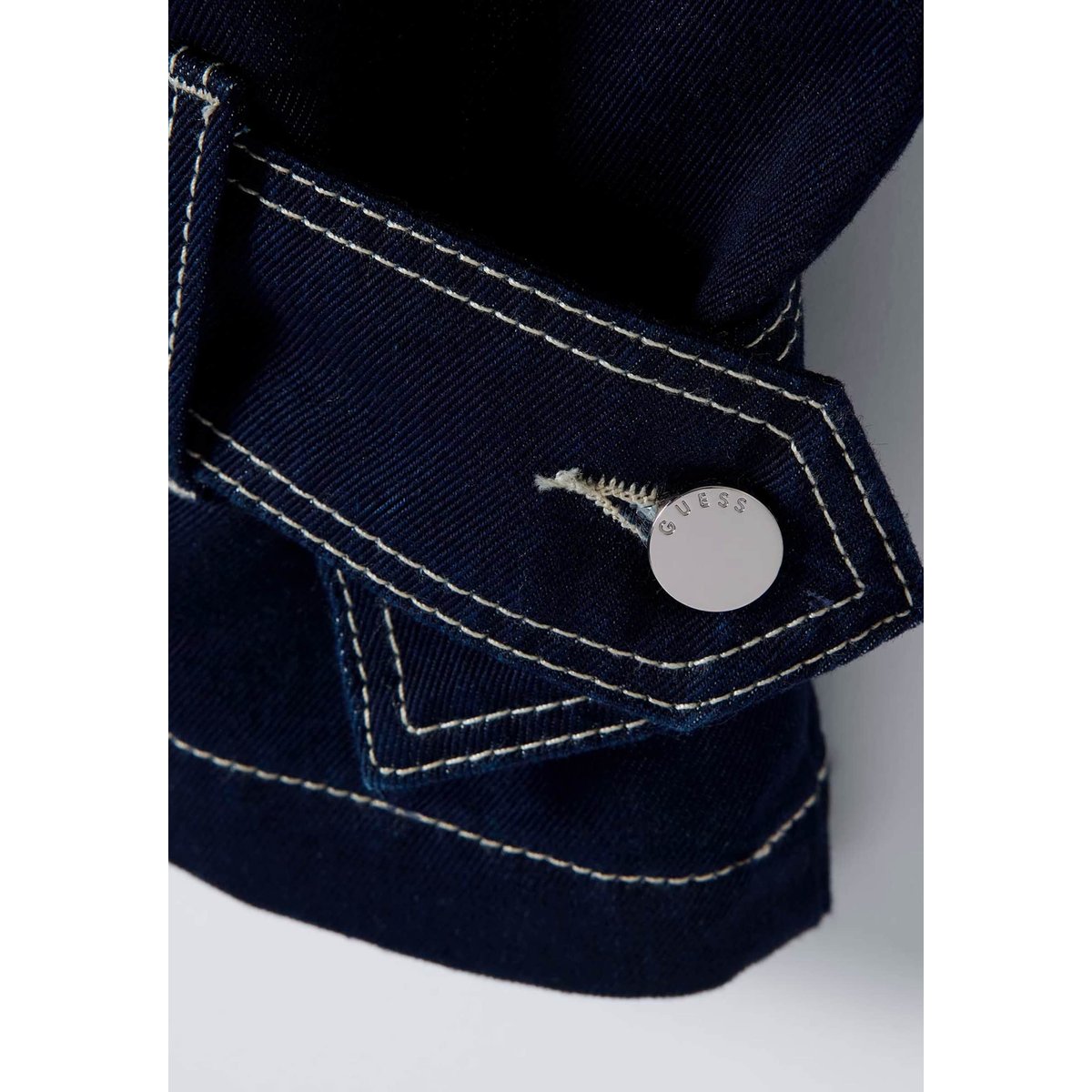 Veste Biker En Denim bleu foncé, GUESS