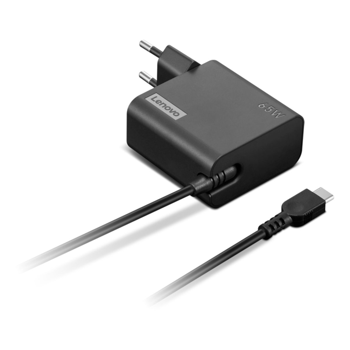 Chargeur ordinateur portable USB-C 65W PC noire couleur unique, LENOVO