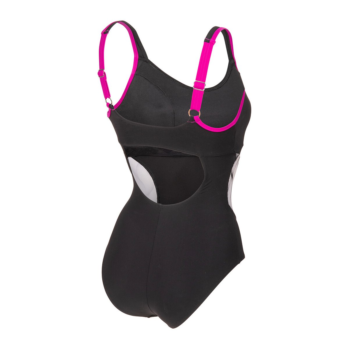 Ada Strap Back Swimsuit black/white, ARENA