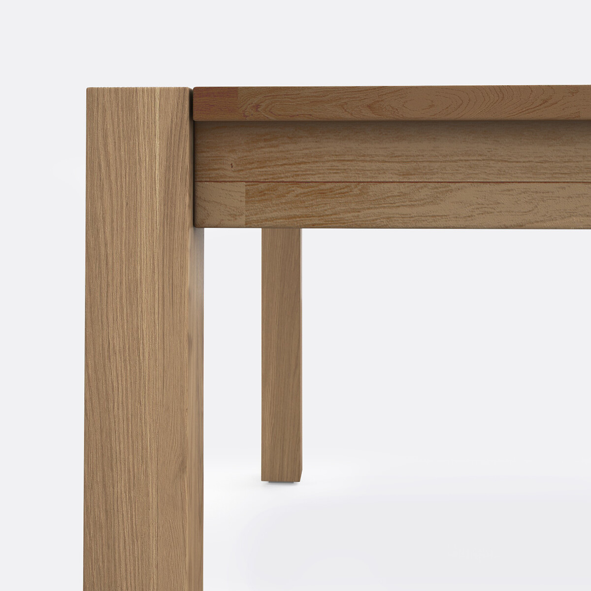 Table à manger carrée, en chêne huilé, 8 couverts, ADELITA chêne, LA REDOUTE INTERIEURS