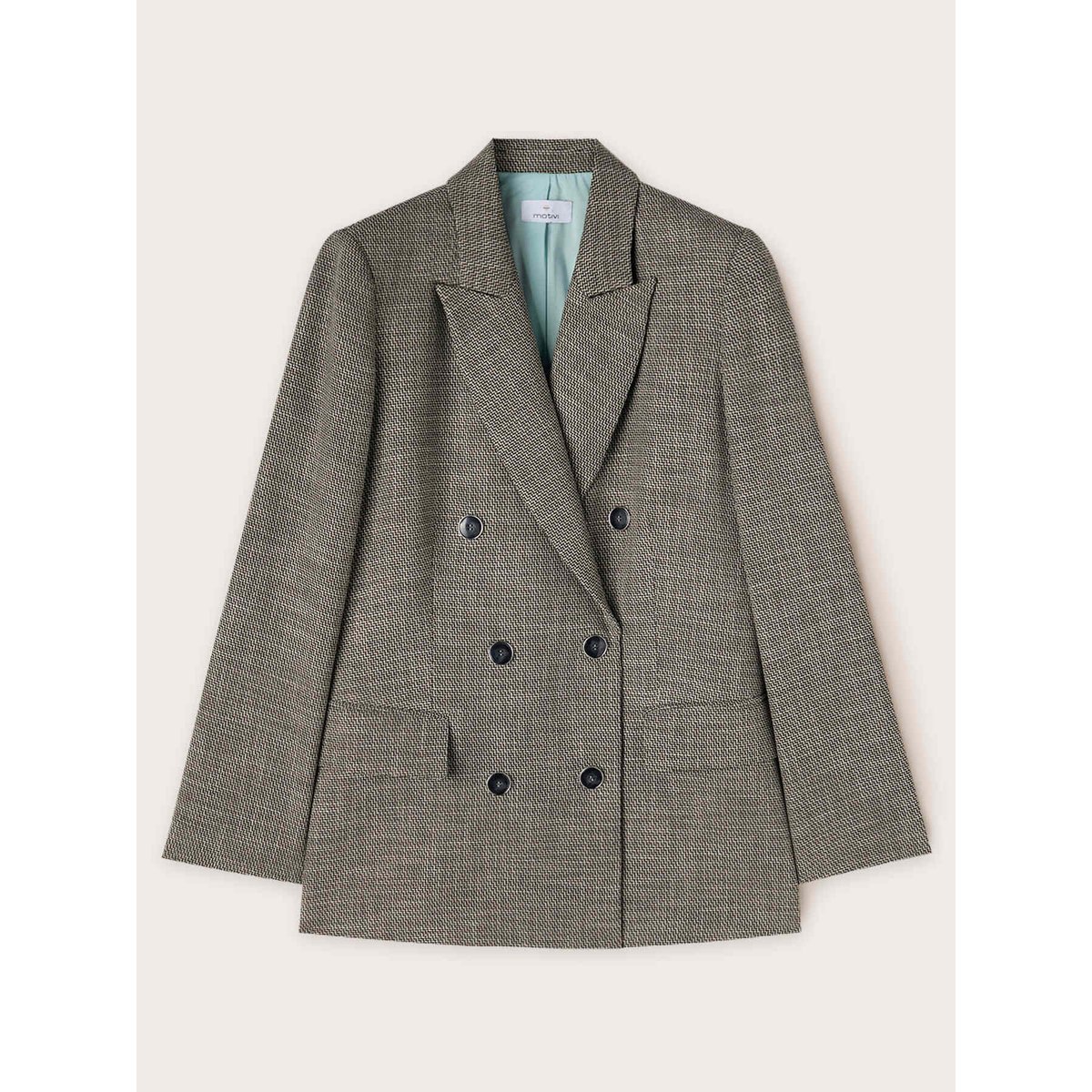 Veste oversize à double boutonnage gris, MOTIVI