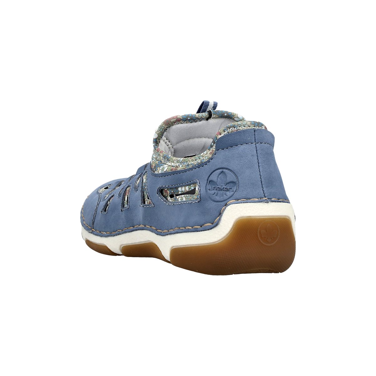 Basket Cuir Morelia bleu, RIEKER