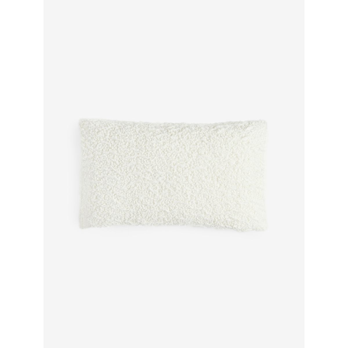 Coussin en maille texturée de laine ivoire, NEXT