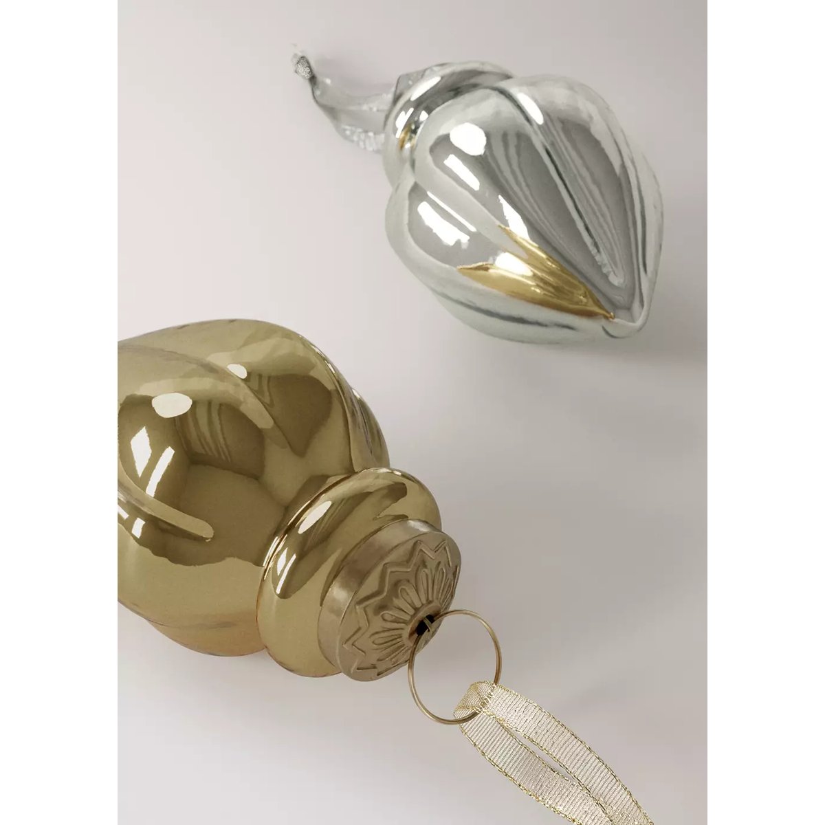 Lot de décorations de Noël en cristal pour le sapin or, MANGO HOME