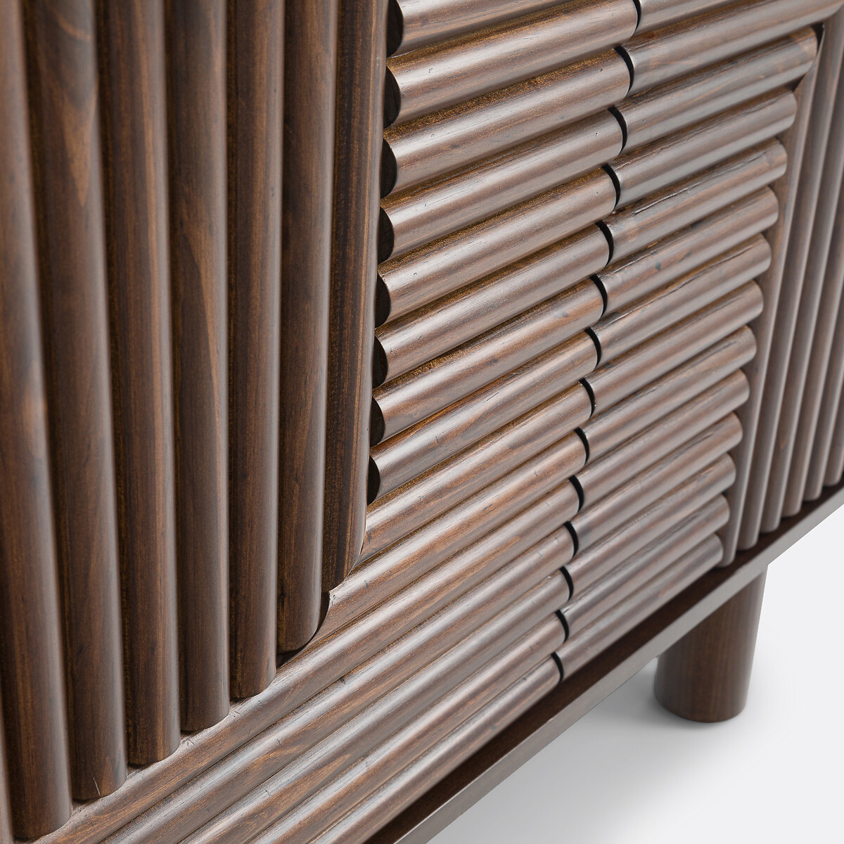 Sideboard Sevan mit 4 Türen, Kiefer massiv dunkles holz, LA REDOUTE INTERIEURS