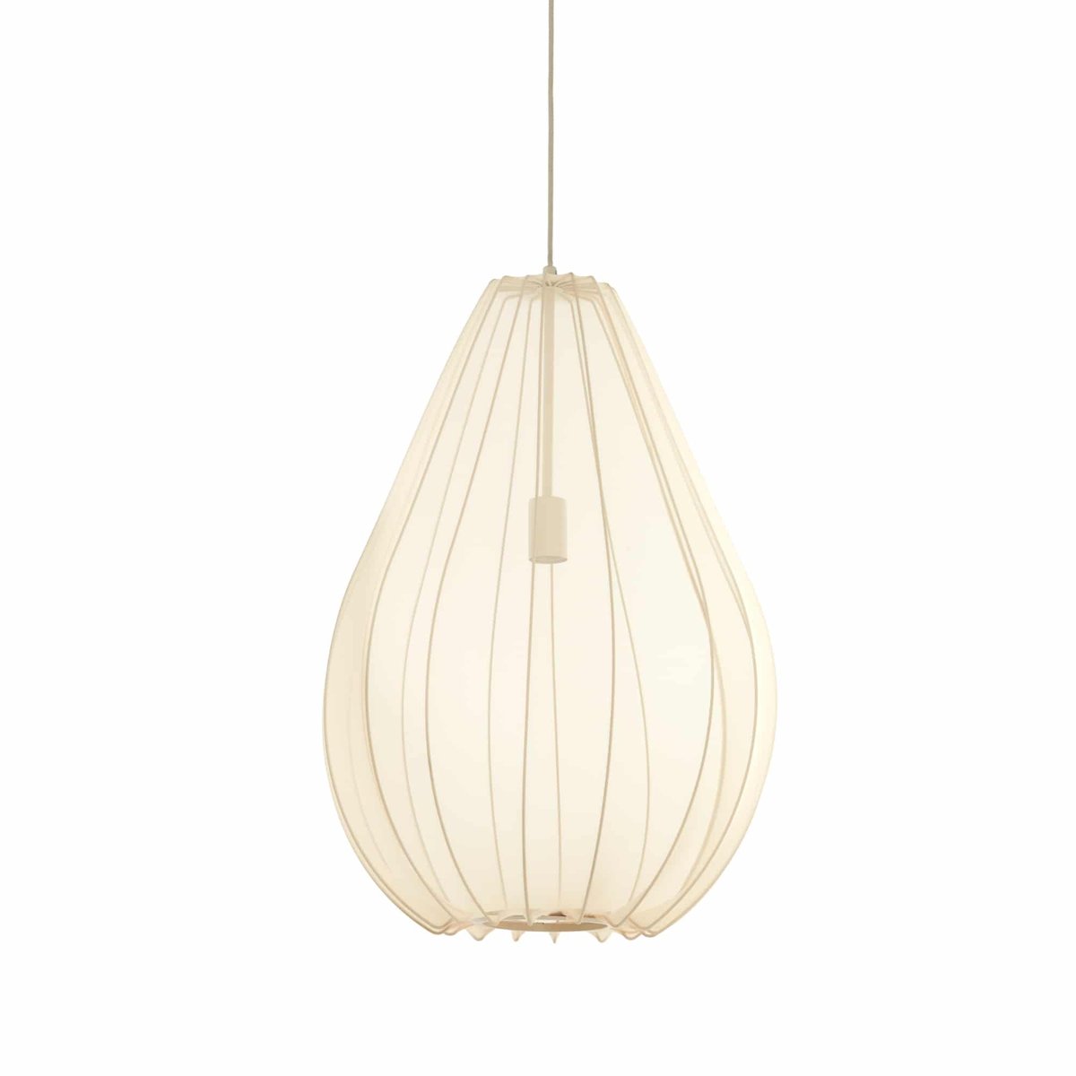 Lampe Suspendue Textiles ITELA brun sable, LIGHT & LIVING 