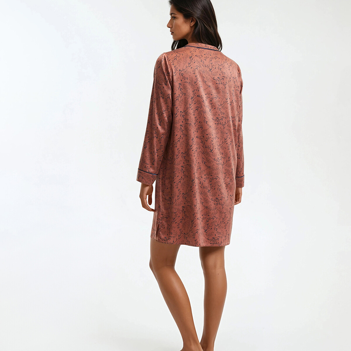 Printed Satin Nightshirt printed, ANNE WEYBURN
