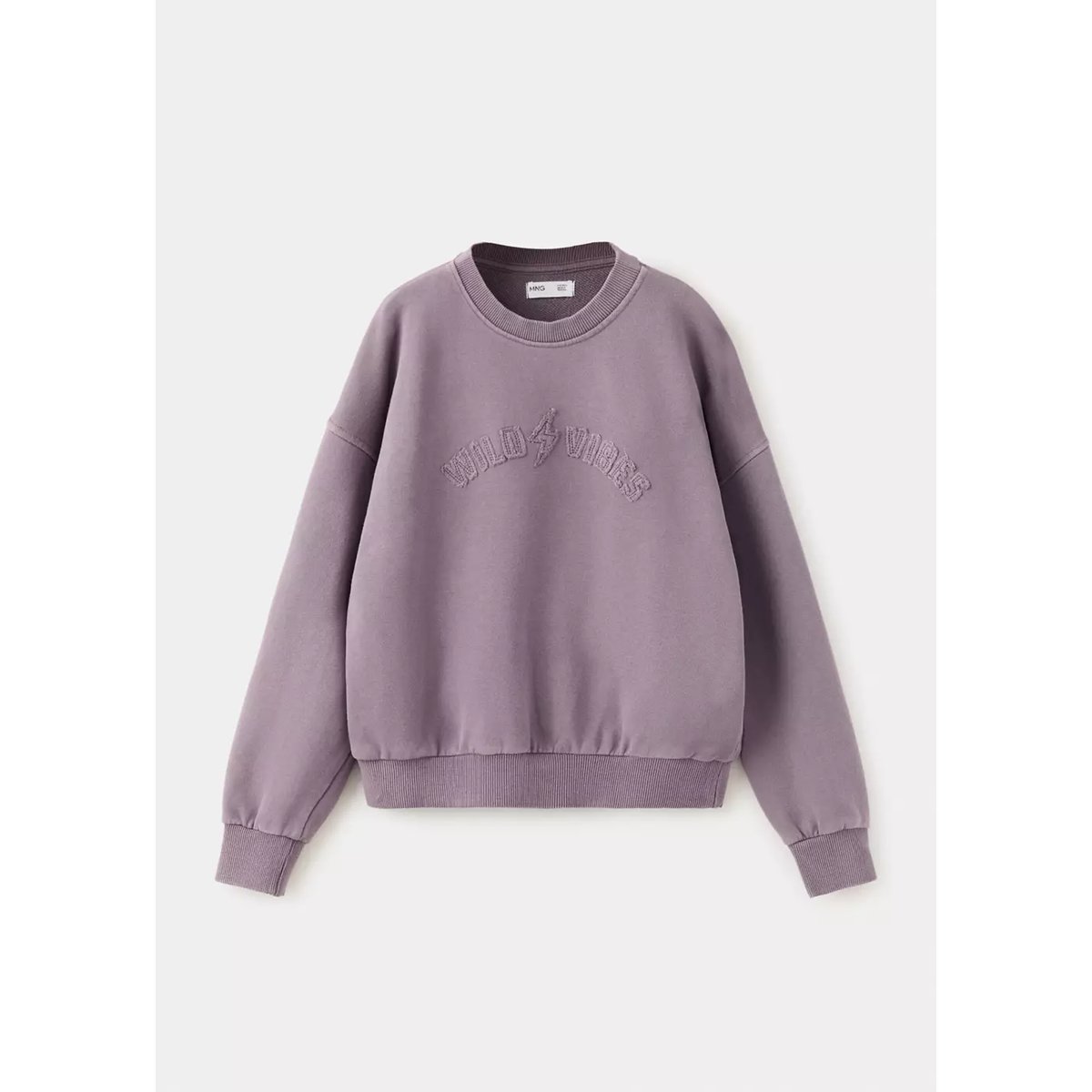 Sweat-shirt relaxed-fit violet, MANGO KIDS