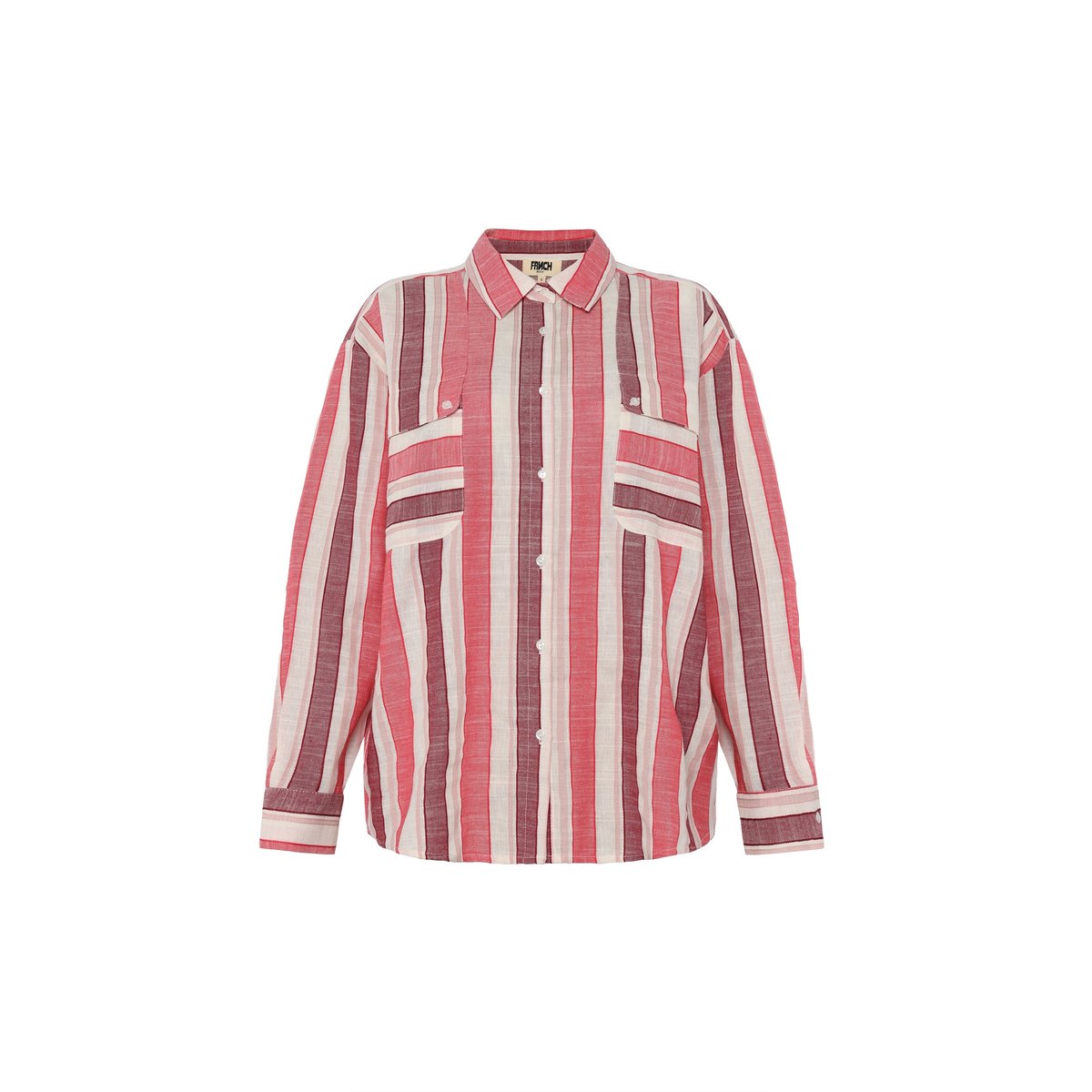 Chemise  en coton IZUMI rouge, FRNCH