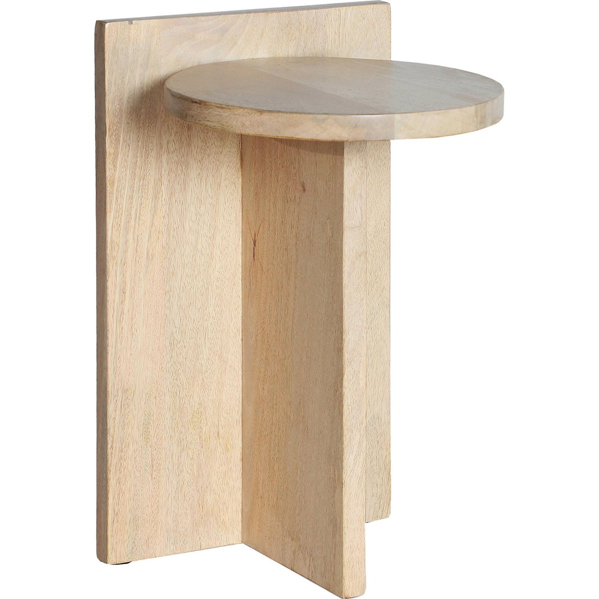 Table d'appoint en bois de manguier bois naturel clair, RECOLLECTION