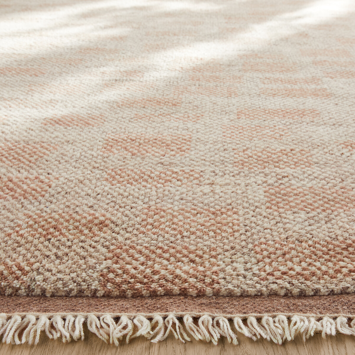 Dalmia Checkerboard Wool & Cotton Hand-Knotted Rug ecru/natural, AM.PM
