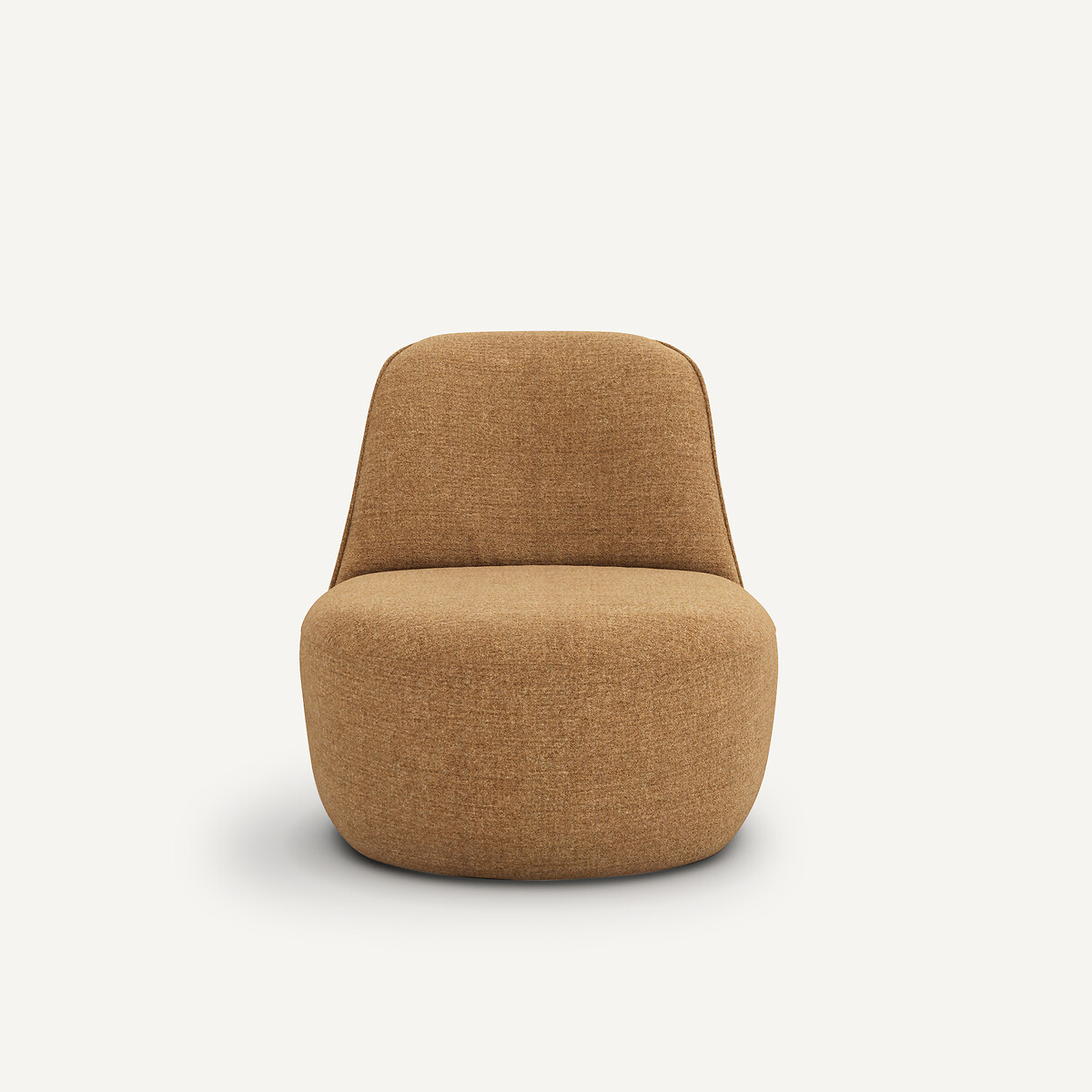 Fauteuil pivotant chenille recyclée, ROSEBURY bronze, AM.PM X EMMANUEL GALLINA