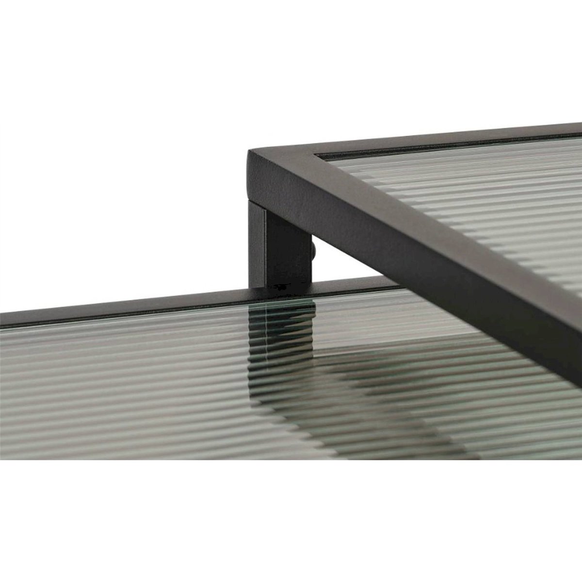 Tables gigognes collection AVENSUNLY noir et verre transparent, RECOLLECTION