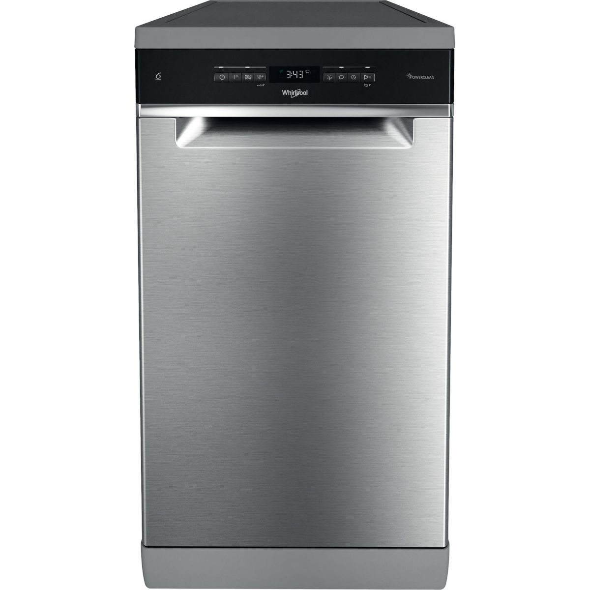 Lave vaisselle 45 cm WH6FB10BS7A0X couleur unique, WHIRLPOOL