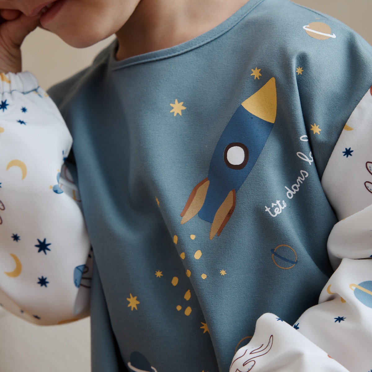 Tablier enfant Moka gris, PETIT BEGUIN